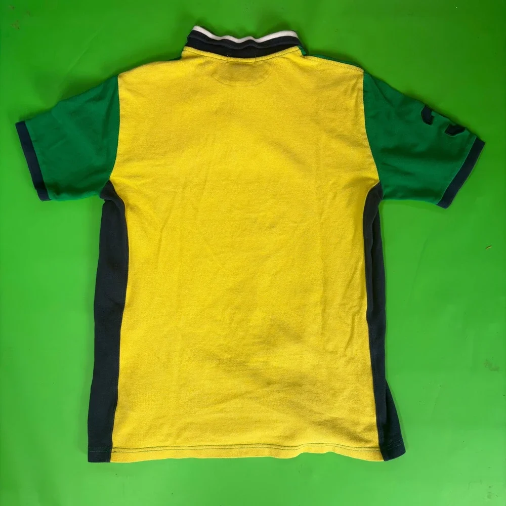 Ralph Lauren Big Pony Polo Boys XL 18-20 Custom Fit Mesh Sleeve Graphic Shirt